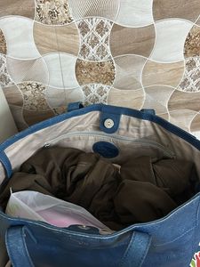 Fossil Blue Tote Bag