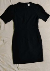 New Black Puff Sleeve Dress