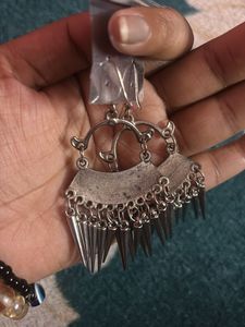 Silver Boho Dangle Earrings