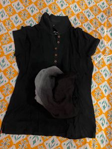 Combo Tshirt With Scarf And Suit Set