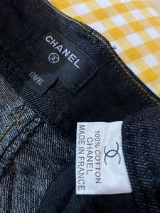 Chanel Vintage Wide Leg Denim Jeans Waist 30-32