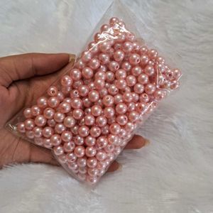 BABY PINK PEARL GLASS BEADS FOR JEWELRY MAKING