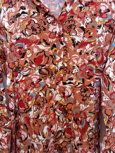 Casual Rust Color Dress from Max (Floral Midi)