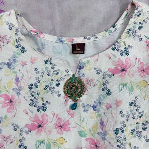 Floral Print Kurta