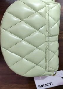 Mixt Mint Green Quilted Sling Bag