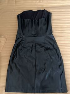 Black Strapless Mini Dress