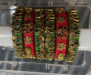 Silk Thread Bangles - Set of 6