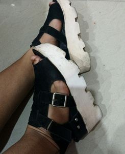 Black Boot Wedges For Women🖤