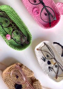 Crochet Cat Eyeglass Holder