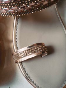 Party Wear Wedge With Stone Work