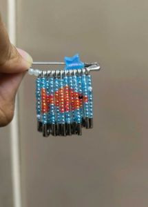 Pixel Goldfish Bead Charm