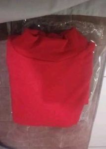 Chic Red Puff Sleeve Top + gift 🎁