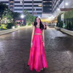 Stunning Pink Anarkali Gown