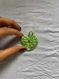 Crochet Heart Bag Charm