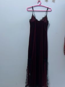 Maroon Night Dress