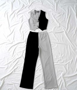 With Tag Two-Tone Jumpsuit