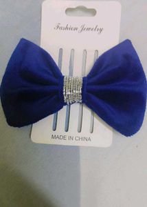 Blue Hair Bow