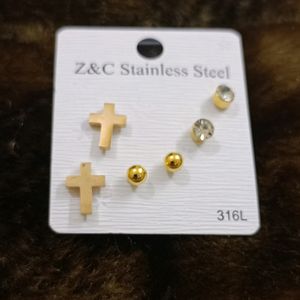 Pretty Earrings Set Of 3