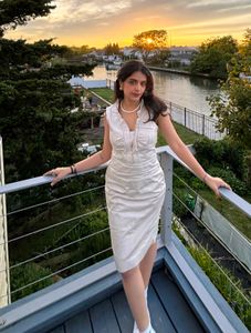 White Sleeveless Dress
