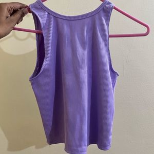 Lavender Ribbed Tank Top