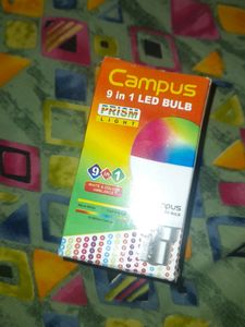 LED BULB Campus Brand New 9W. 9 Colour In One Bulb RGB Bulb