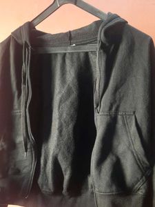 Black Zip-Up Hoodie