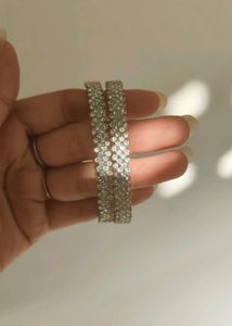 Set Of Diamond Bangles And Ring