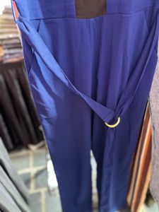 Ajio Elegant Navy Blue Jumpsuit