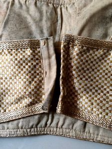 Gold High Neck Blouse