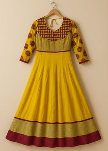 Yellow Gown For Haldi Function