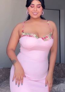Pink Floral Corset Dress