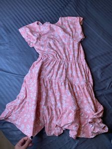 Floral Pink Tiered Sundress
