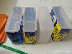 Set Of 4, 1 Kg Horlicks Plastic Containers