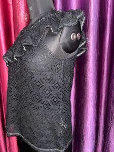 One Shoulder Sexy Sheer Top♠️🖤