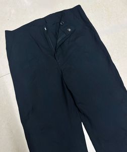 Striped Lace-Up Crop Top With Black Korean Pants