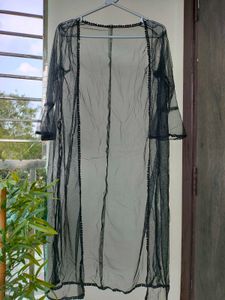 Black Sequin Midi Dress