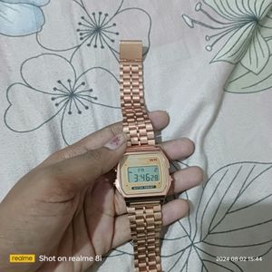 Gold Digital Watch