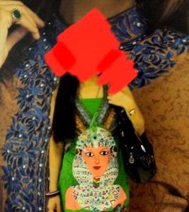 Egyptian Print Short Dress