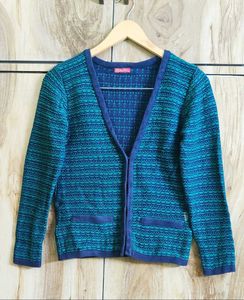 Stylish Blue Cardigan size -34