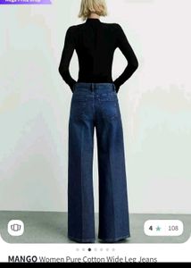 MANGO WIDE LEG JEANS