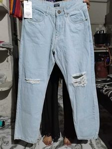 Shein Light Wash Denim Jeans