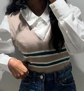 brown crop sweatshirt