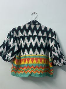 Printed Crop Shirt