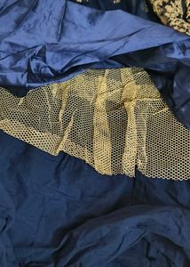 Navy Blue Gown With Duppatta