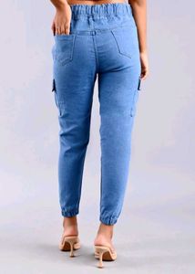 Light Wash Denim Joggers