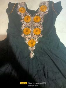 Cotton Black Gown