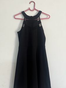 Black Mini Net Dress