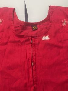 Red Kurthi Large Size XL