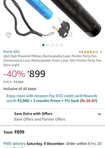 303 Climberty® Laser Light USB Rechargeable Green