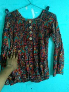 Boho Paisley Button-Down Top